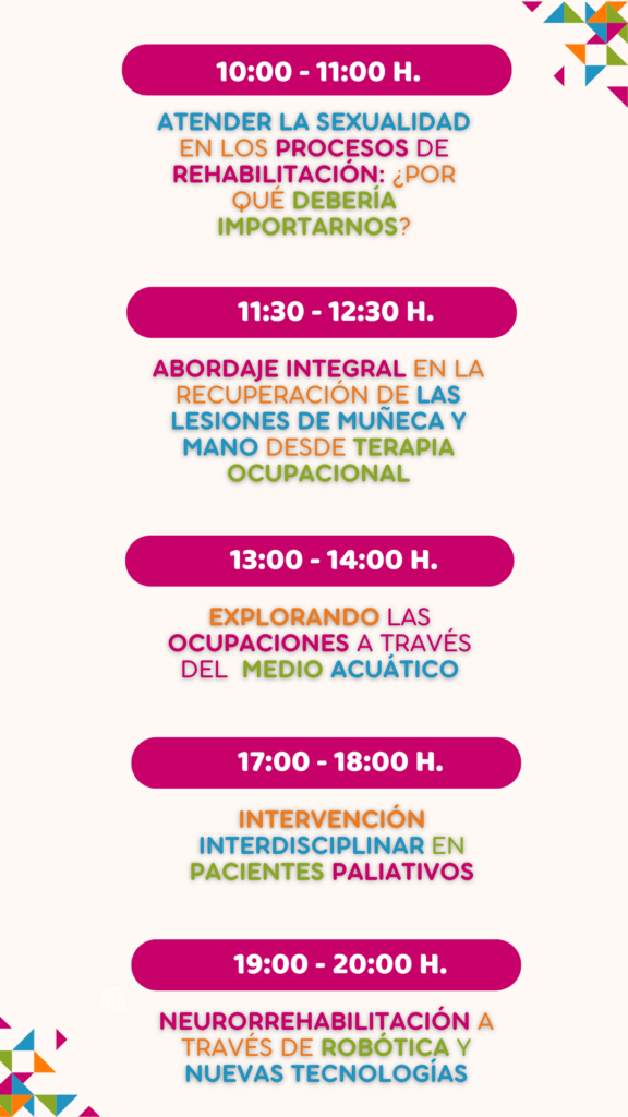 Cartel móvil con Horarios- 1º Jornada de Formación